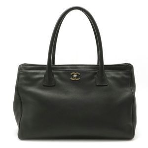 Chanel Cocomark Tote Bag Shoulder Bag Semi-shoulder Black Silver